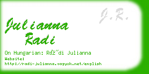 julianna radi business card